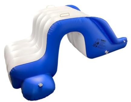 Whtkoph Tobogán Inflable para Piscina, Centro de Juegos Inflable con Escalones Ensanchados, Fácil de Inflar, Tobogán Acuático para Piscinas, Accesorios para