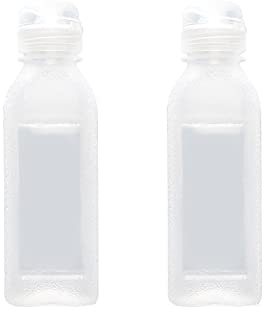 MIUPOO Condiment Squeeze Bottle, Transparent Oil Spray Bottle, With Silicone Valve Non Return Cap, No Oil Leakage and Hanging, Suitable for BBQ Sauce, Syrup and Condiments, 2 Pieces of 300ml(10 OZ).