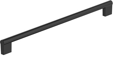 Amerock Versa 12-5/8 inch (320mm) Center-to-Center Matte Black Cabinet Pull, BP55534FB