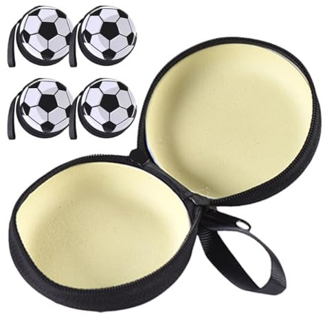 POPETPOP 5 Stücke Fußball Geldbörse Weißblech Box Benutzerdefinierte Fußballer Aufkleber Fußball Snack Taschen für Team Sport Weißblech Taschen für Fußball