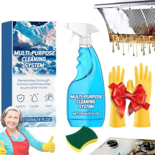 Splash Spray, tabletas y botella de spray, limpiador de salpicaduras, spray limpiador multiusos para cocina, baño, horno, campanas extractoras y estufas (1 unidad)