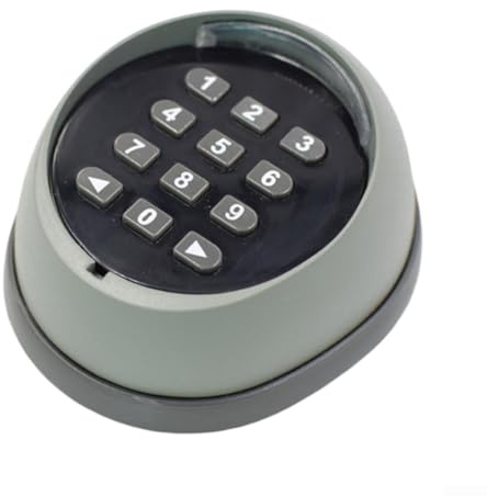 Feeshoppher Cerradura de control remoto con teclado inalámbrico con construcción ABS y código rodante avanzado de seguridad para correderas y puertas, 8 x 8 cm, sistema de control doméstico