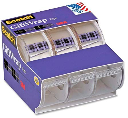 Scotch Gift Wrap Tape, 0.75 x 300 Inches, 6 Pieces