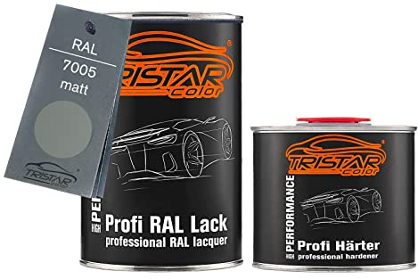RAL 7005 Mausgrau matt, lack-burk + härdare 1,5 L