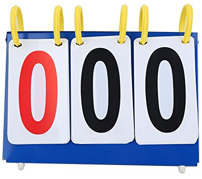 VGEBY1 3/4 Tableau de Bord de Sportif Score Portatif de Score Dechiffres pour Le Basket-Ball de Tennis de Table(3 Chiffres)