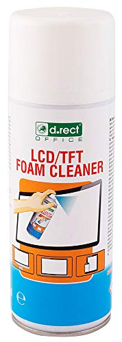 D.RECT Reinigungsschaum 400ml - Schaumreiniger, Display Reiniger, Bildschirmreiniger für Laptop, Tablet, Smartphones, LCD/TFT, LED, OLED - Screen Cleaner, Schaumreinigungsmittel