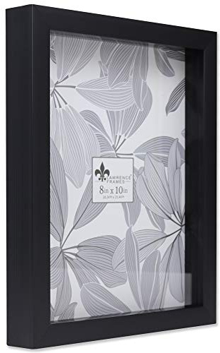 Lawrence Frames 785080 Shadow Box Frame, 8x10, Black