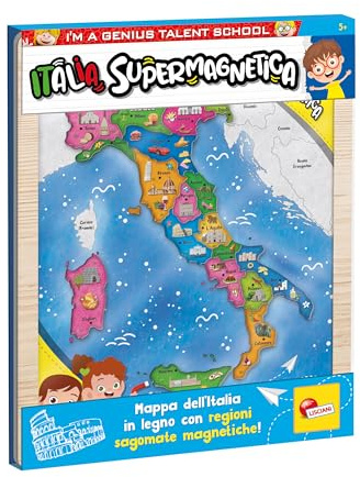 Liscianigiochi- I'm a Genius Italia supermagnetica, 105496, Multicolore