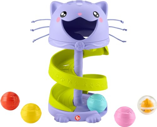 Fisher-Price Baby & Toddler Toy FP Pets Purrr-FECT Ball Tower Center for Developmental Play Ages 9+