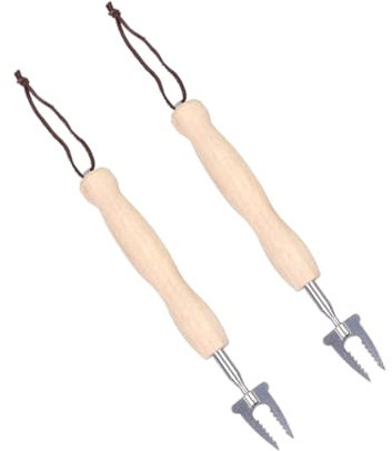 OKUMEYR 2pezzi Forchette Per Da Campeggio Regolabili Con Manico Forma Di Gourd Per Barbecue e Attività All Aperto