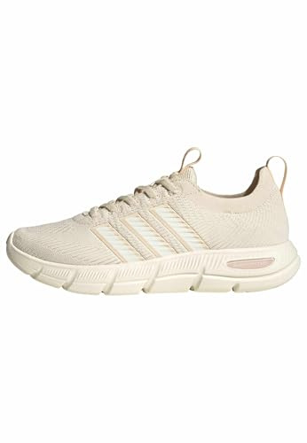 adidas Women's Cloudfoam Flex - Slounge, Wonder White/Off White/Sand Strata, 8.5