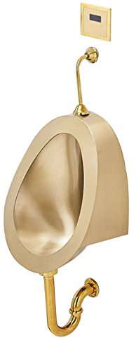 Universelles, hocheffizientes Urinal mit Spülung, wandmontiertes Toilettenurinal aus Edelstahl mit automatischem Sensor, Badezimmer- und öffentliches Toilettenurinal mit S(Wall-Mounted Stainless ste)