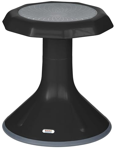 Back2School Express Wobble Sensory Stool, 15in Seat Height, Flexible Seating, Black
