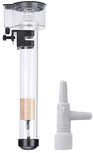 Asixxsix Proteinskimmer, Borosilikatglasfisk Akvariumproteinseparator med Lime Träbubbla Diffusor för Saltvattenakvarium, Fiskodling, Koraller Akvatiska Husdjursmaterial
