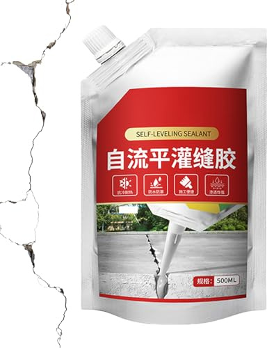 Masilla para lechada para exteriores - Sellador impermeable de 16.9 oz, compuesto de relleno antigrietas | Calafateo de entrada de piso de pared de alta resistencia para reparación exterior del hogar
