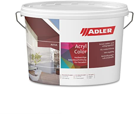 Aviva acrylique de color 1L en béton et plâtre façades