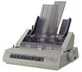 OKI Microline 280 - Printer - B/W - dot-matrix - 144 dpi x 240 dpi - 9 pin - up to 300 char/sec - parallel, serial - AC 230V