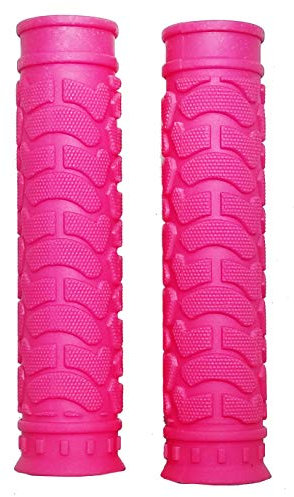 Grips - Fito Closed-end Rubber Handlebar Grips - Pink, for Beach Cruiser Bike, Fixie Fixed Gear Bike, Road Bikes, BMX Bikes, Mountain Bicycles Handle bar.