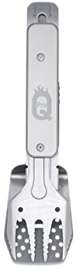 ProQ 4in1 BBQ Multitool (Miniwerkzeug/Spatel/Grillgabel/Flaschenöffner), BBQ Werkzeuge & Zubehör, BBQ Geschenke für Männer, Camping Zubehör für Kochen, Grillwerkzeug Set, Camping Zange und Spatel