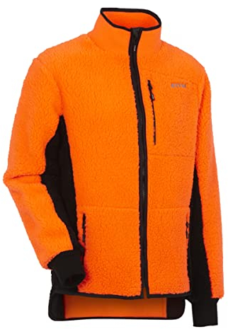 KOX Faserpelzjacke Orange/Schwarz Größe 58/60