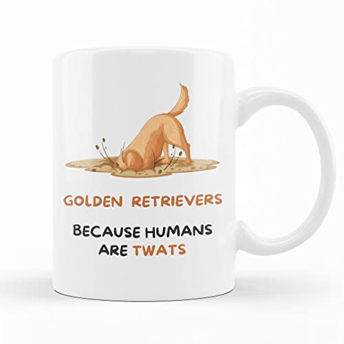Golden Retriever Gift - Dog Dad & Mum Mug - Funny Joke Mug