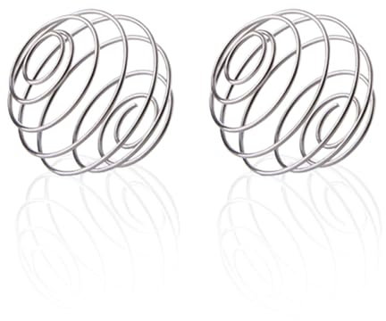 Lotsdonxia 2 Pcs Stainless Steel Blender Balls Food-Grade Wire Whisk Protein Shaker Balls Durable Rust-Resistant Shaker Balls for Bottle Shaker Sports Protein Drinks