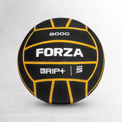 FORZA Viktad vattenpolo boll – för styrke- och uthållighetsträning, premium gummi, grepp + teknik