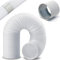 Abluftschlauch Klimagerät 2m mit Adapter Ø150mm,Abluftschlauch 150mm Adapter,Klima Schlauch,Aircon 2m Pipe,Klimaanlage Schlauch,Abluft für Klimaanlagen, Wäschetrockner, Abzugshaube Trocknerzubehör