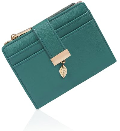 Pomelo Best piccolo portafoglio donna – portafoglio compatto con zip, scomparti per carte e finestra porta documenti – mini portafoglio ideale per viaggio e uso quotidiano