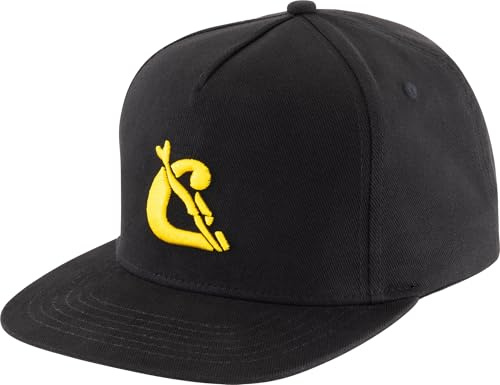 CRESSI Baseball Flat Cap Baseballkeps, Svart/Gul, En storlek Unisex Vuxen