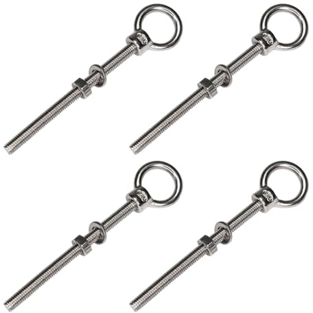 PRIOstål 639_4 öronbultar ringmutter rostfritt stål V4A | M6 x 80-(4 stycken)