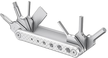 SMALLRIG Folding Tool Set with Screwdrivers and Hex Key Wrenches, Seven Functional Tools Included (Silver) - AAK2213D