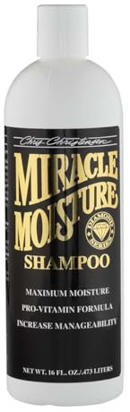 Chris Christensen Diamond Series Miracle Moisture Shampoo - Professionelles Hundeshampoo für Intensive Feuchtigkeitspflege und seidiges Fell - Sanft und wirkungsvoll, 473ml