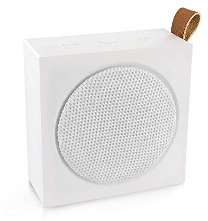 Metronic 477098 - Altavoz XtraColor inalámbrico TWS (True Wireless) estéreo, Bluetooth, micrófono Integrado, Reproductor microSD. Potentes Bajos mejorados y batería hasta 15 Horas. Blanco
