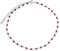 SILVEGO Damen Armband aus 925 Sterling Silber mit Natursteinen (Granat)