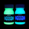 ARTFLY nachtleuchtende Farben, Fluoreszierende Leuchtfarbset mit Grünen und Blauen 2 leuchtenden Farben 60ml/2oz, Acryl Glow in The Dark Farbe perfekt Halloween- und Weihnachtsdekoration