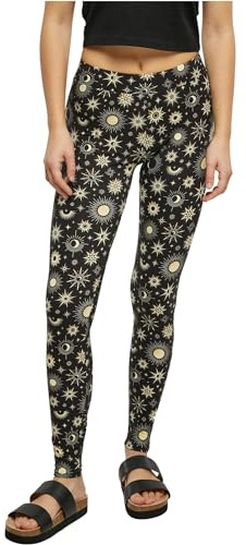 Urban Classics dam Ladies Soft AOP Leggings Tb4771-ladies Soft Aop Leggings
