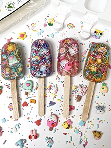 Seife selber machen Kinder, 16x Seife am Stiel, Für mehr Spaß beim Händewaschen, Experimente für Kinder ab 6 Jahre für Jungen und Mädchen, made in Germany, kreative Seife selber machen (Groß)