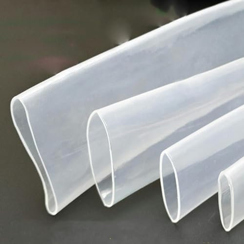 Tubo termoretraibile trasparente da 1 metro Tubo termoretraibile trasparente Kit filo avvolgente Tubo termorestringente 2:1 Connettore filo avvolgente-Rosso-16mmX1 metro