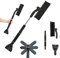 Xiujuers Eiskratzer Auto mit Besen, 80CM Teleskop Eiskratzer mit Besen, 360 ° Drehbarer Auto SchneebüRste, Car Snow Brush mit Schaumstoffgriff, Schneekratzer Auto für Geeignet Auto, SUV (Schwarz)