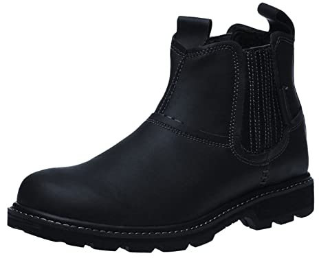 Zapatos de negocios para hombre 41 zapatos de hombre botas altas de cuero vintage punta redonda plana botas cortas para traje tradicional zapatos para hombre moderno, Negro , 46 EU