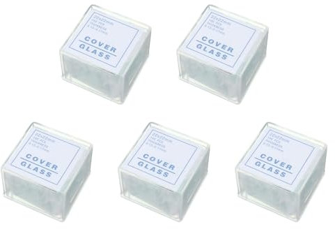 Fegtrtyoa 500 transparenta objektbärare täckglas 22 x 22 mm för mikroskop