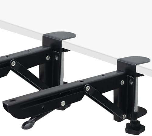 Pas de Pinces d'extension pour Bureau de Punch - Support Pliable avec de Support Stable - Organiseur de Bureau d'ordinateur réglable pour Clavier, Ordinateur Portable et Machine à Coudre