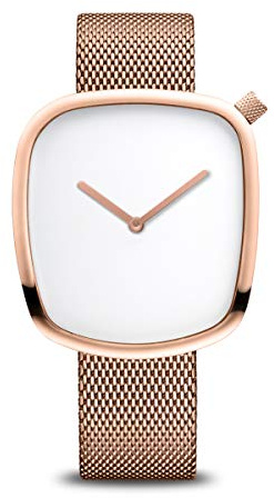 BERING Damen und Herren Uhr Quarz Movement - Pebble Collection mit Edelstahl und Saphirglas 18040-364 Armbandsuhren