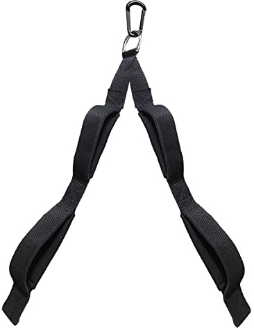 Topfinder Corde Triceps Accessoires Cable Poulie Musculation Tirage Poignée Gym Antidérapante Double Prise Corde de Traction Entraînement Pull Down Nylon Rope