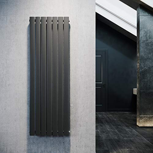 ELEGANT Radiador plano de diseño, 1600 x 542 mm, color antracita