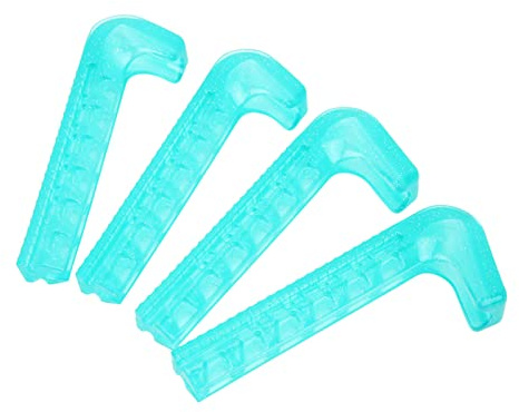 Fdit Protezioni per Pattini da Ghiaccio, Protezione Lama per Pattini Regolabile per Pattinaggio Artistico (Blu Ghiaccio)