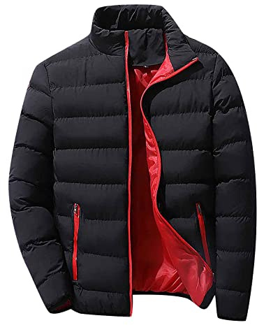 ZRYAZQ Veste Homme Zippé Doudoune Cadeau Anniversaire Manteau Homme Hiver Veste Chauffante Blousons Exterieur Blouson Hiver Idee Cadeau Moto Doudoune Sans Manches Polaire À Col Haut Imperméables