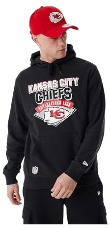 New Era NFL Kansas City Chiefs Graphic Hoodie Herren schwarz, M