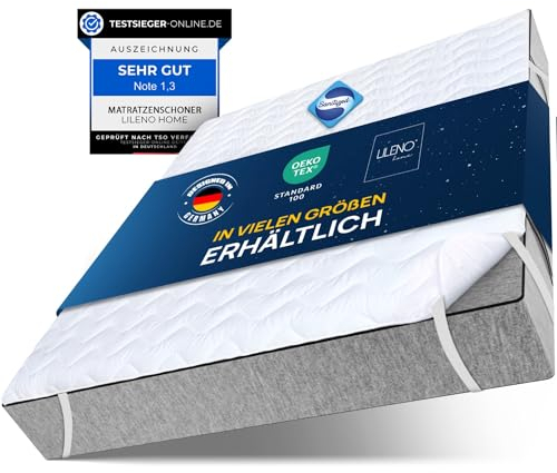 LILENO HOME Matratzenschoner 200x200 cm - Matratzenauflage 200x200 atmungsaktiv u. waschbar- extra weicher Matratzenschoner als Matratzen-Cover u. Schoner für Topper, Boxspringbett u. als Unterbett